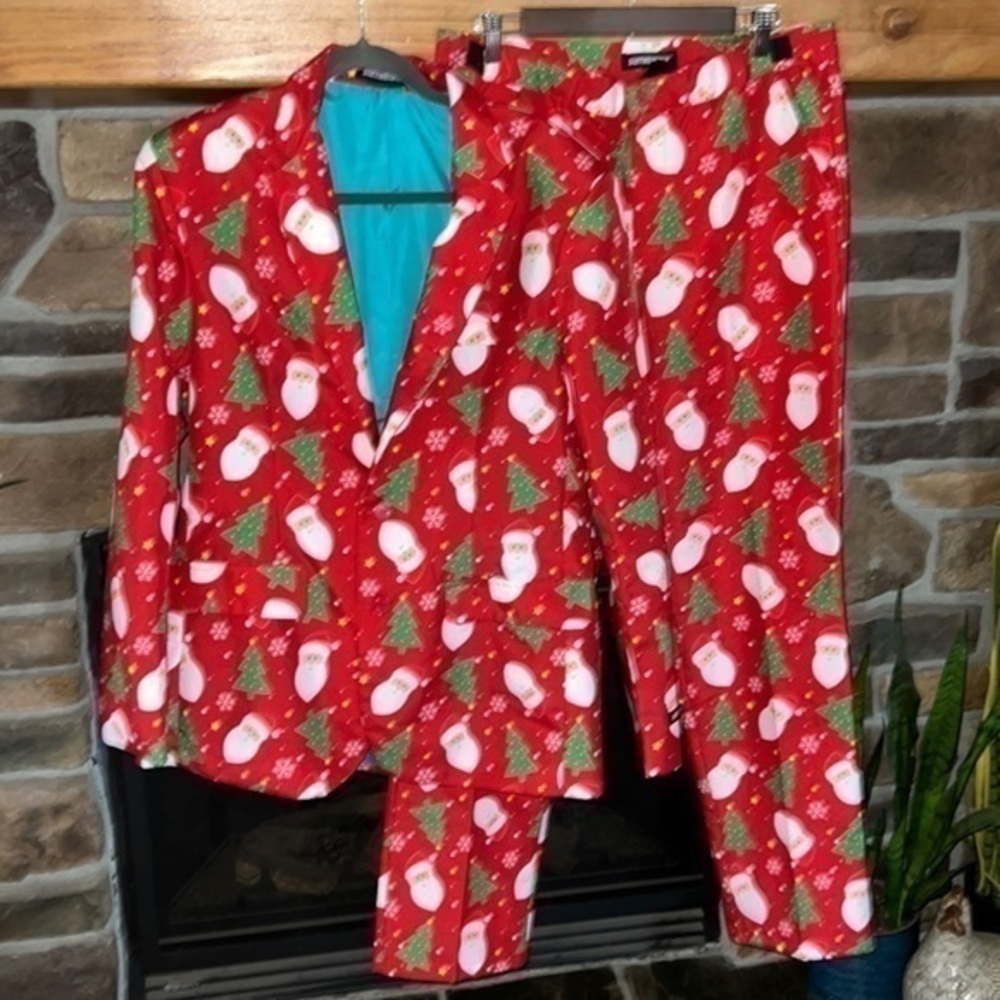 Suitmeister Santa Suit Jacket and Pants Set